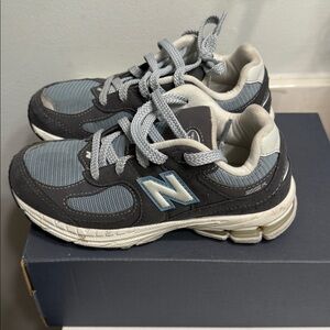 New Balance Kids' Charcoal and Light Gray Sneakers